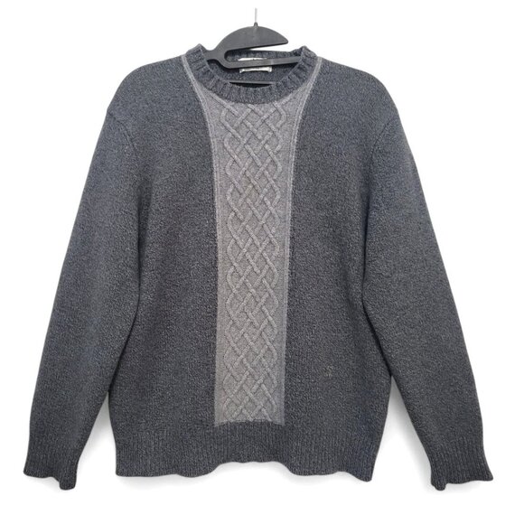 Vintage Valentino Wool Angora Cashmere Sweater Cable Knit Pullover - Picture 3 of 15